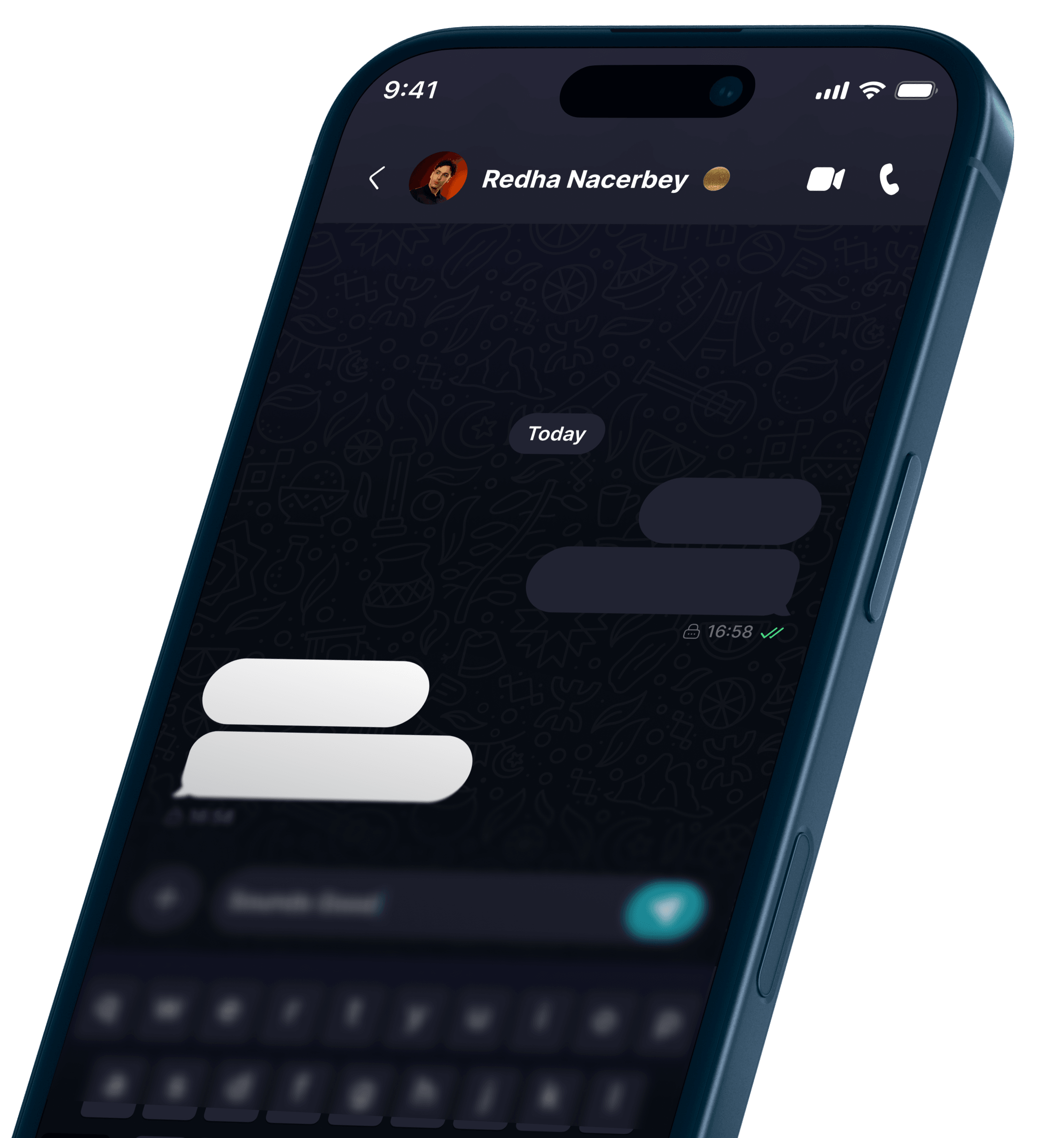 Borto Call Illustration Hovered